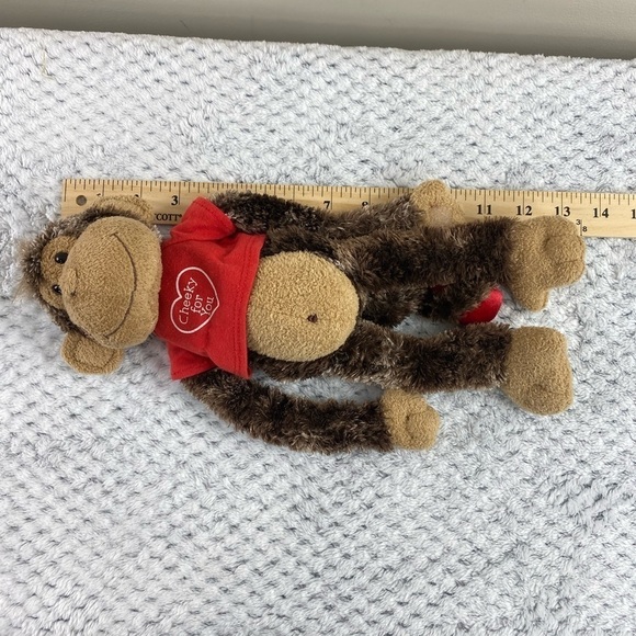 Aurora Cheeky Charlie Plush Stuffed Monkey‎ Light Up Cheeks Valentine’s 13" - Picture 5 of 10